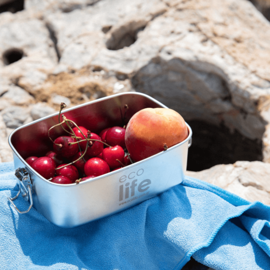 Ecolife - Ανοξείδωτο Φαγητοδοχείο 1lt Μονού Τοιχώματος