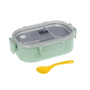 Ecolife - Φαγητοδοχείο 900ml Με Χώρισμα Light Green