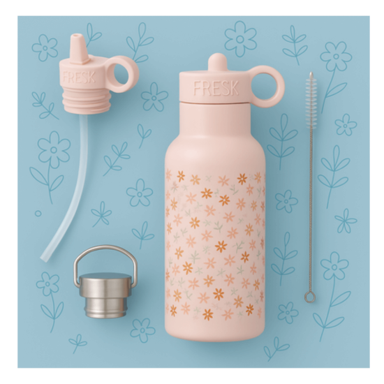 Fresk - Θερμός από ανοξείδωτο ατσάλι 500ml με διπλό πώμα | Garden Flowers