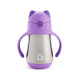 Munchkin - Cool Cat - Stainless Straw Cup - Purple