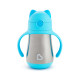 Munchkin - Cool Cat - Stainless Straw Cup - Blue