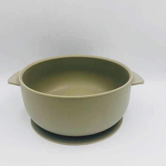 Nok Nok - Silicone Bowl With Lid | Vintage Green