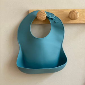 Nok Nok - Silicone Bib Smoke Blue