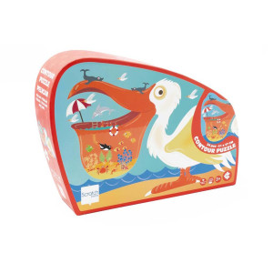 Scratch Europe - Contour Puzzle Pelican 24pcs