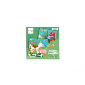 Scratch Europe - Magnetic Puzzle Book To Go Farm