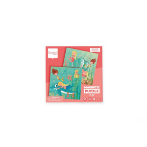 Scratch Europe - Magnetic Puzzle Book To Go Mermaids