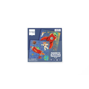 Scratch Europe - Magnetic Puzzle Book To Go Space