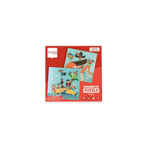Scratch Europe - Magnetic Puzzle Book To Go Pirates