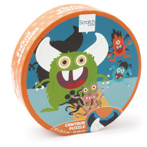 Scratch Europe - Contour Puzzle/Monster 33pcs