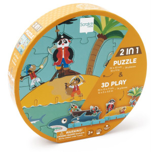 Scratch Europe - Puzzle 3D Pirate 36pcs